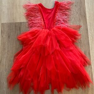 Lola + THE BOYS Red Girls Dress Size 7-8